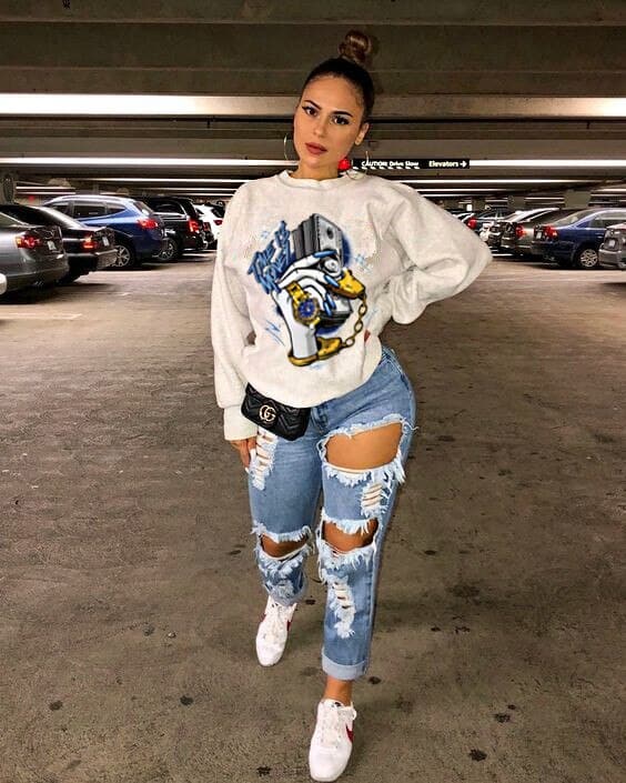 Casual Fashion Print Hoodies