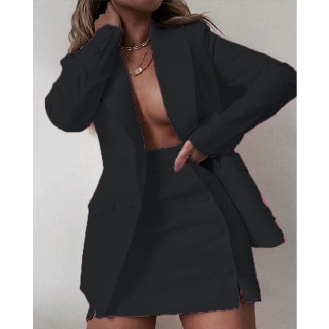 Fashion Streetwear Candy Colour Coat + Shorts Set