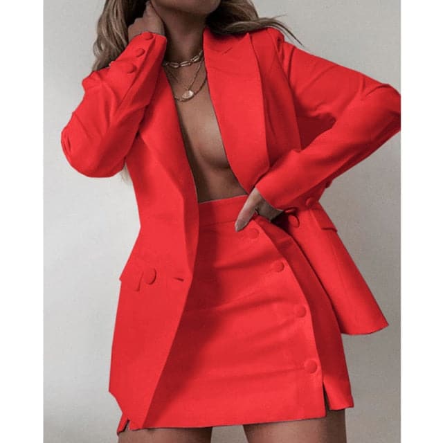 Fashion Streetwear Candy Colour Coat + Shorts Set