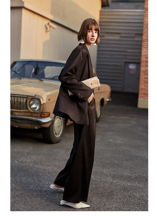 Pant Suit Loose Blazer Set