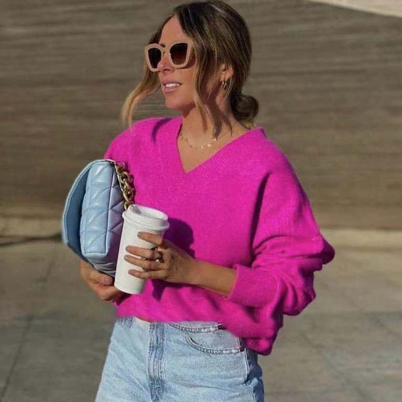 Loose Elegant Long Sleeve Soft Sweaters