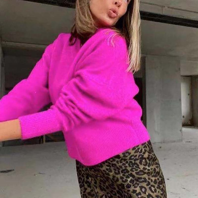 Loose Elegant Long Sleeve Soft Sweaters