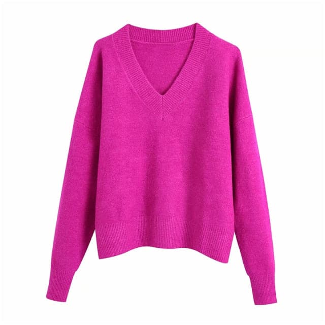 Loose Elegant Long Sleeve Soft Sweaters