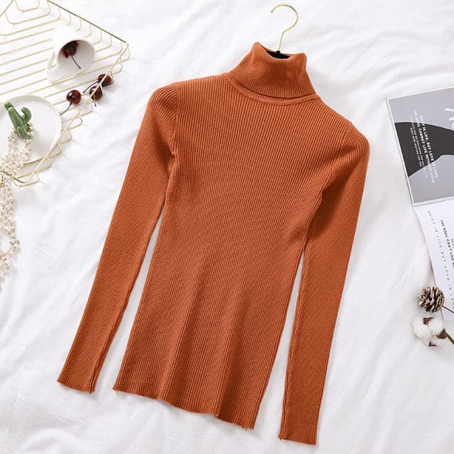 Turtelneck Casual Soft Slim Sweater