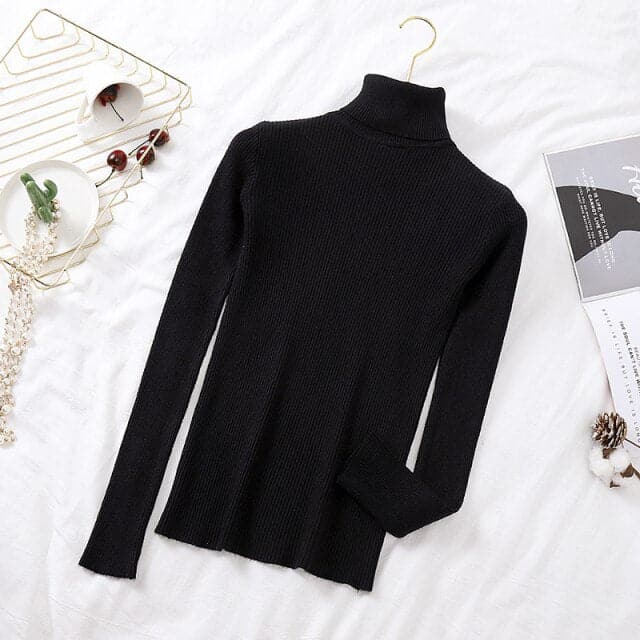 Turtelneck Casual Soft Slim Sweater