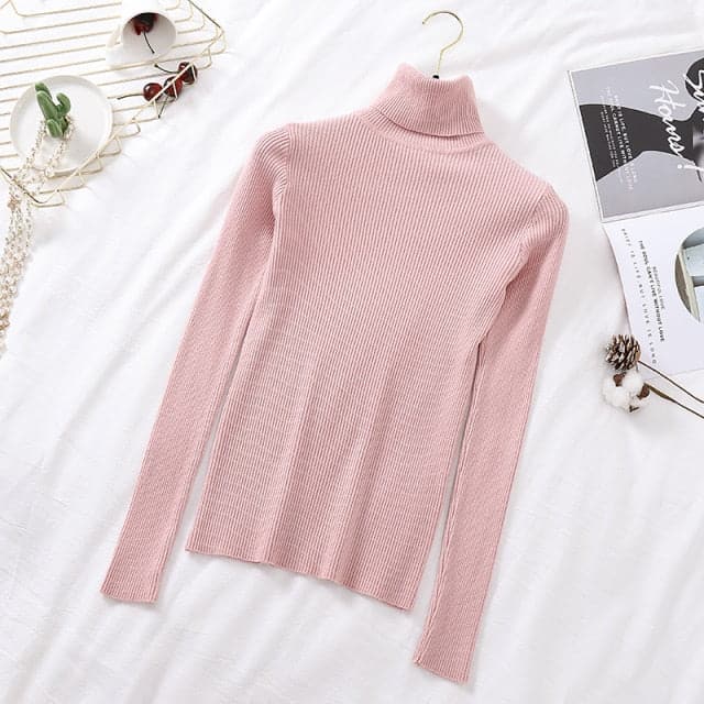 Turtelneck Casual Soft Slim Sweater