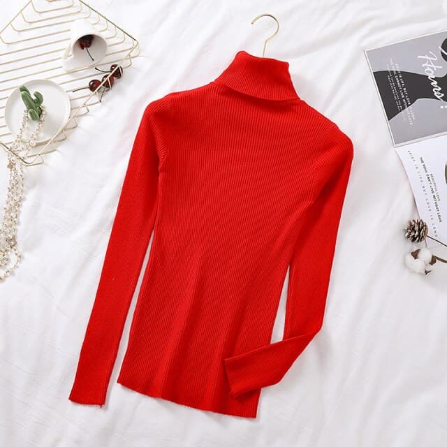 Turtelneck Casual Soft Slim Sweater