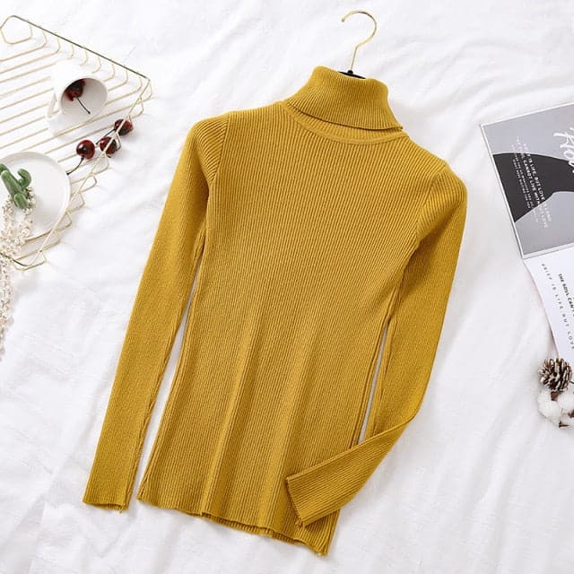 Turtelneck Casual Soft Slim Sweater