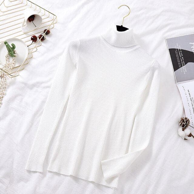 Turtelneck Casual Soft Slim Sweater