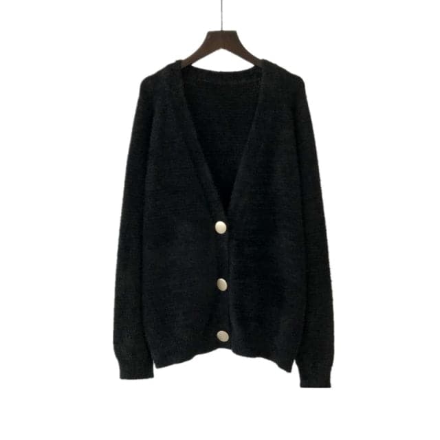 V Neck Oversized Cardigan Sweaters