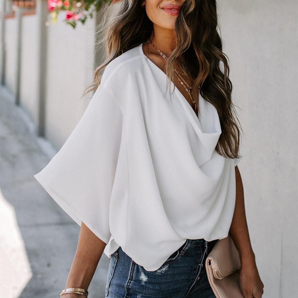 Fashion V Neck T-shirter