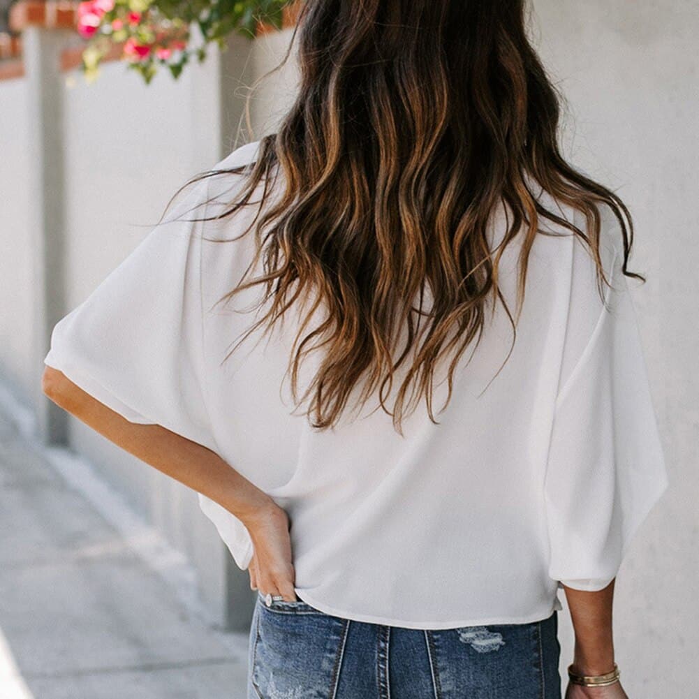 Fashion V Neck T-shirter