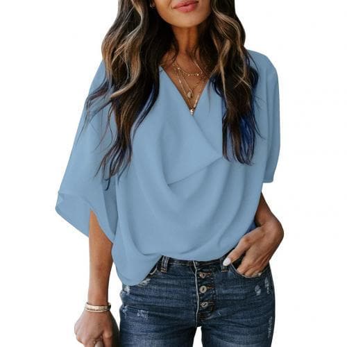 Fashion V Neck T-shirter