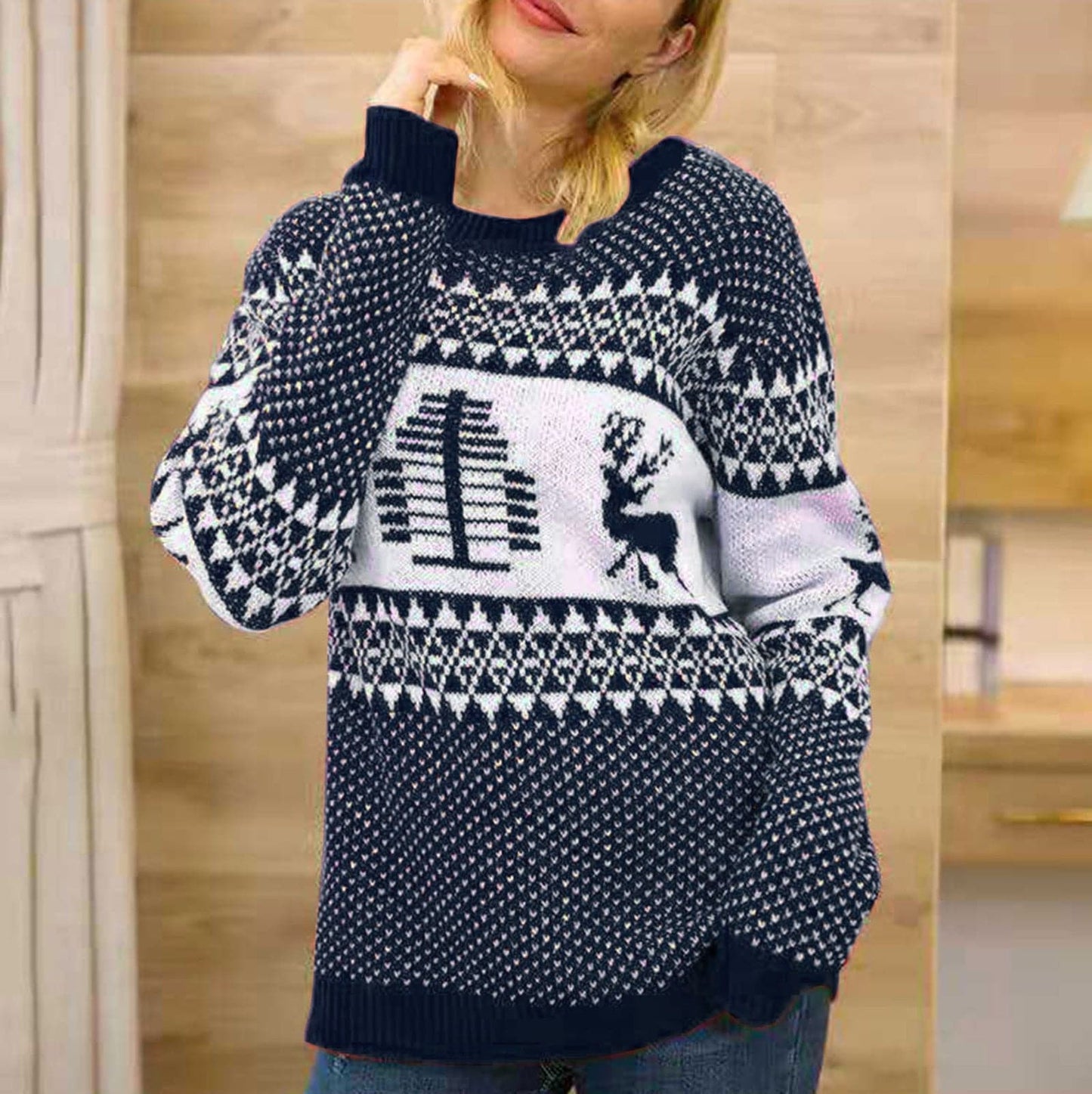 Lady Jumper Pullover Tops Coat