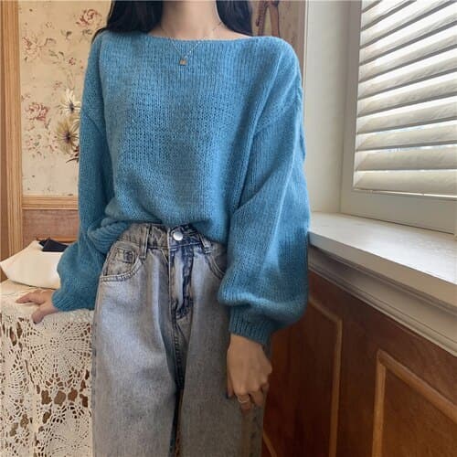 Knitted Sweaters Woman Colorblock Pull Femme Long Sleeve Crop Top Sweater Winter Clothes Korean Fashion