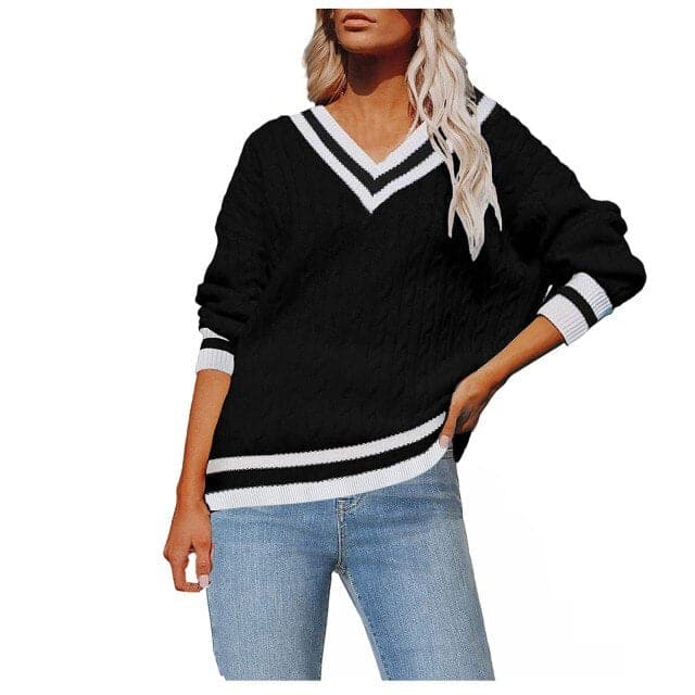 Fashion Pullover In Warm Cashmere Knitting Long Sleeve Coats