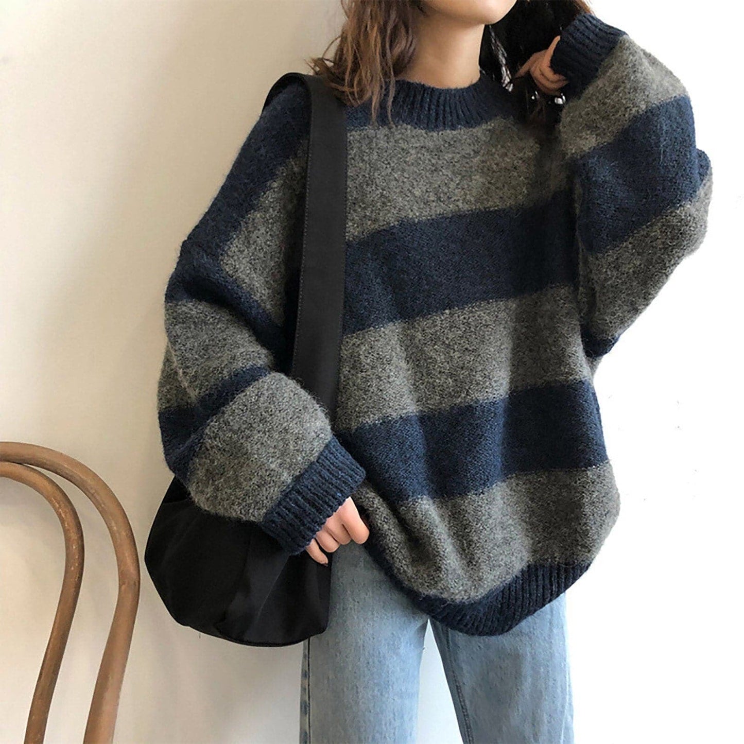 Knitted Striped Sweater