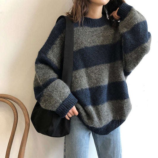 Knitted Striped Sweater
