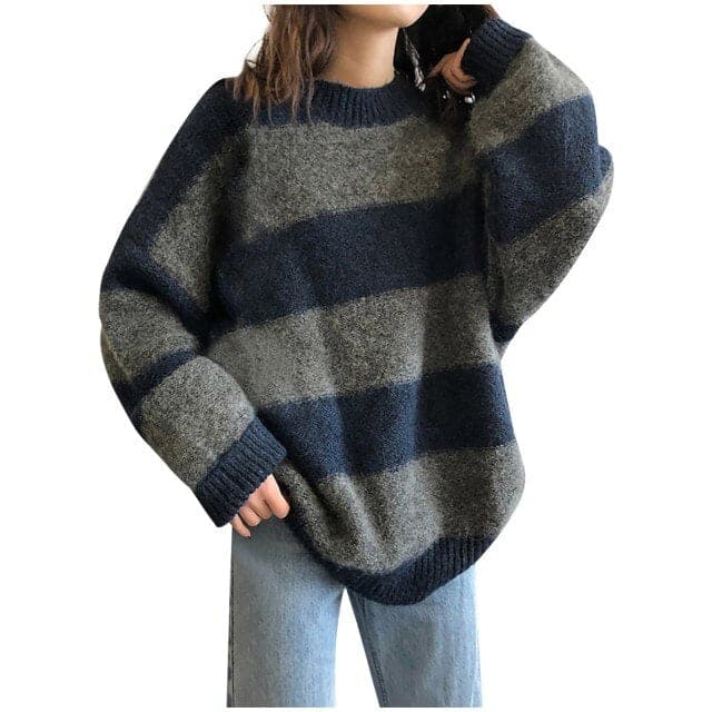 Knitted Striped Sweater