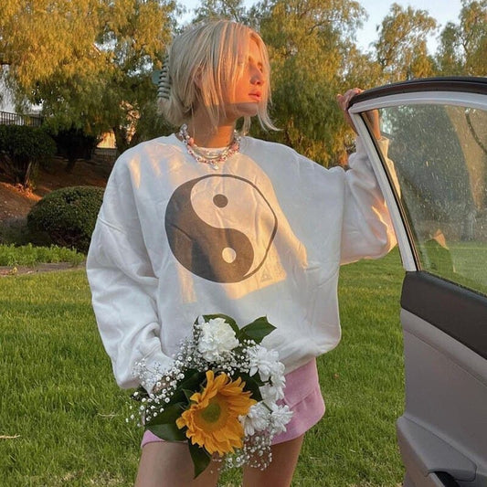 Y2K Sweatshirts Loose Vintage Streetwear Casual Chic Clothes Retro Harajuku Tops Holiday Outfits 90s Fashion Hoodies