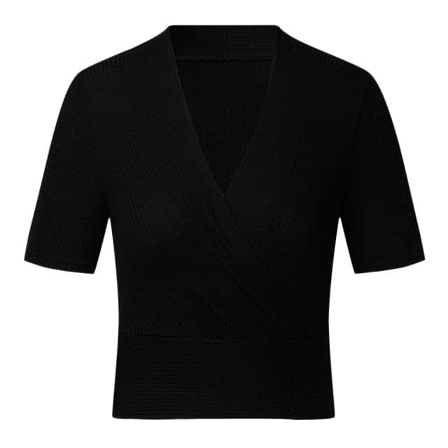 Womens Summer  Casual Solid Deep V Neck Blouse Tops