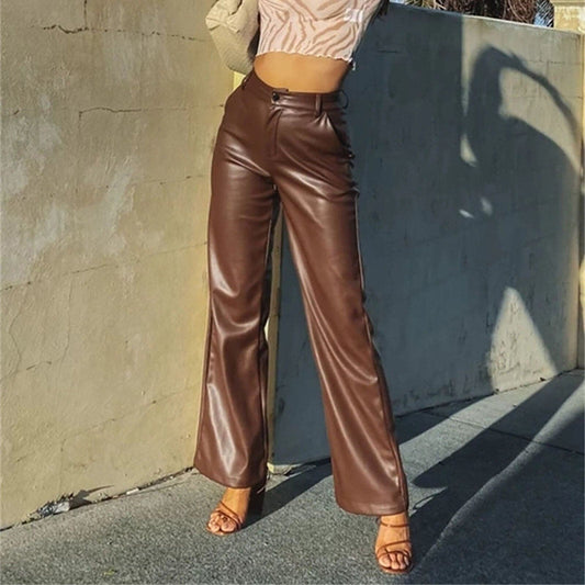 Fashion Pu Faux Leather Pants Leggings