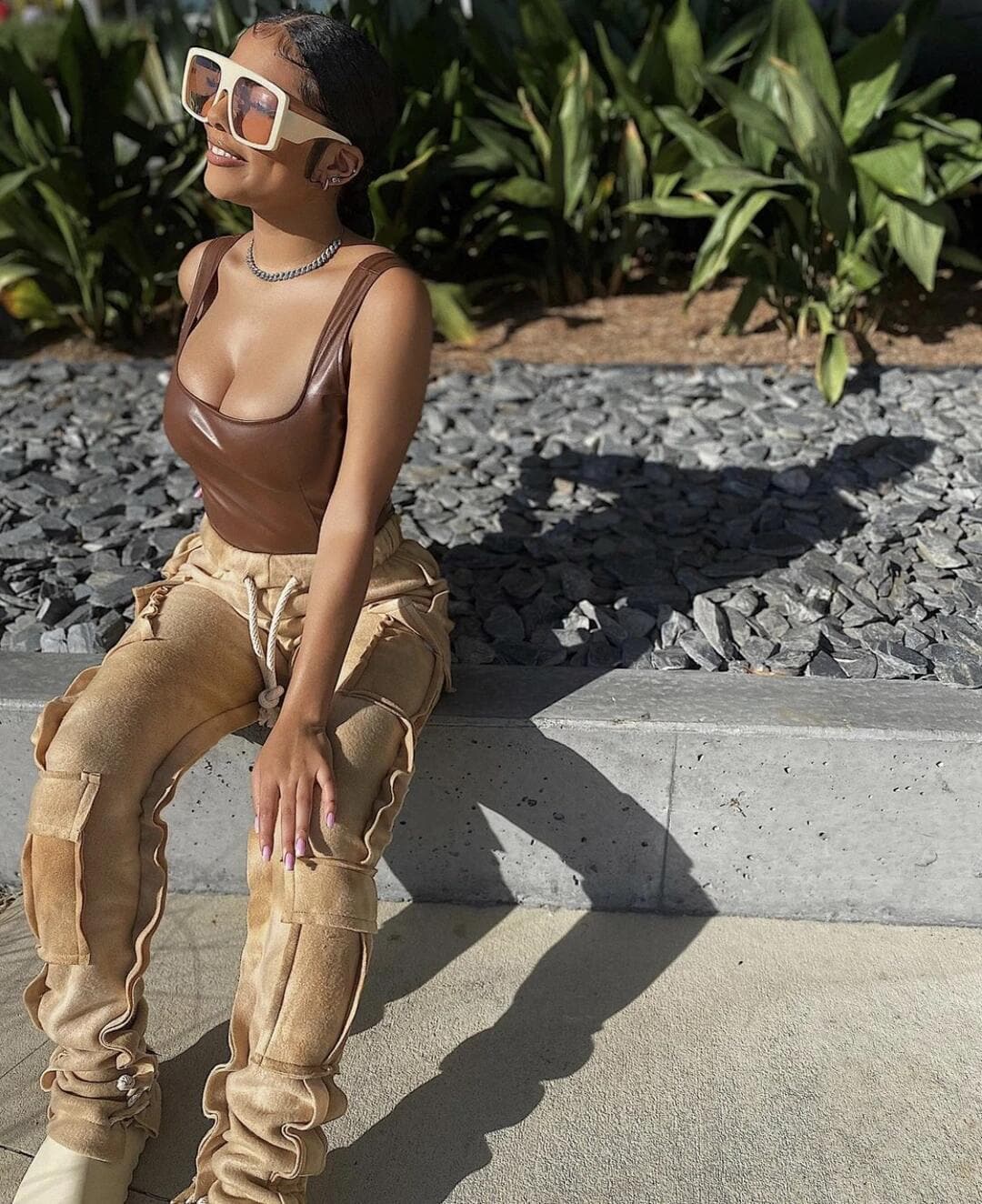 Fashion Tie Dye Print Big Pocket Cargo Pants