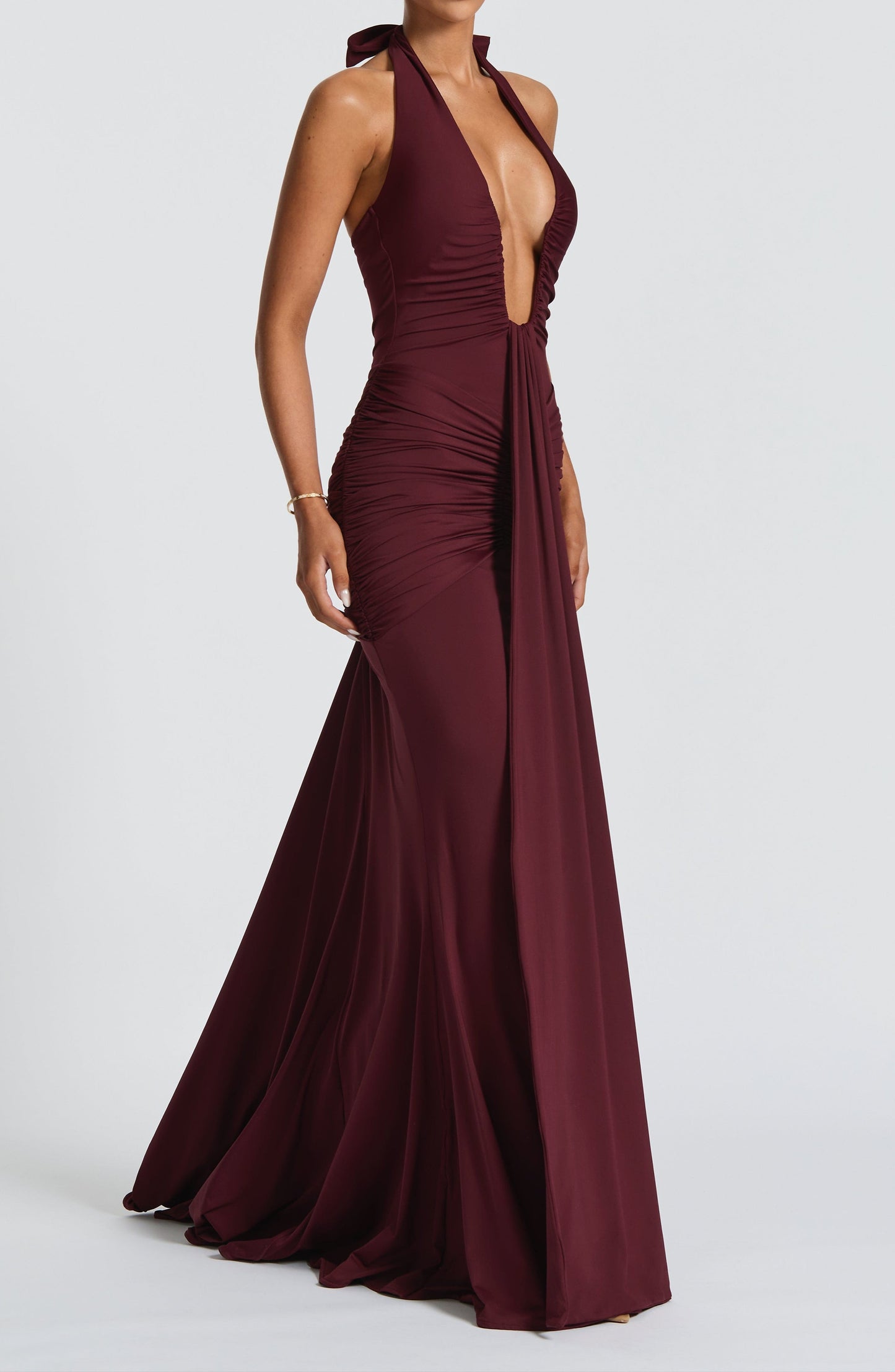 Elvera Maxi Dress - Cherry Lacquer