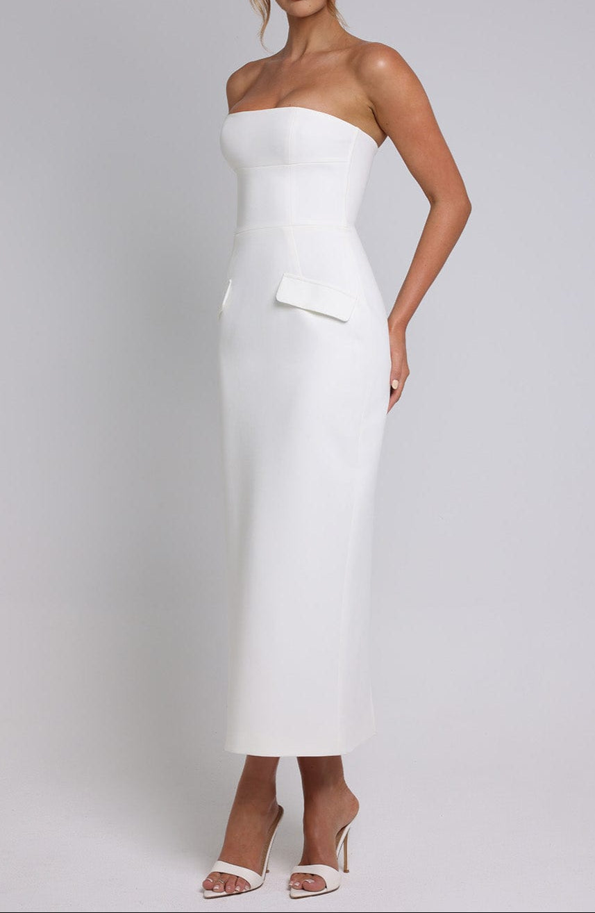 Vanessa Midaxi Dress-Ivory