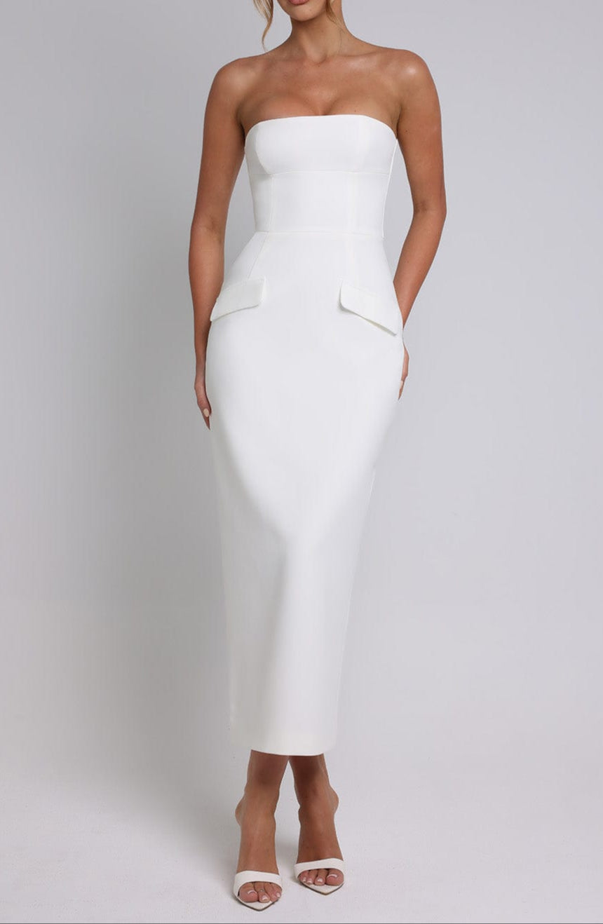 Vanessa Midaxi Dress-Ivory