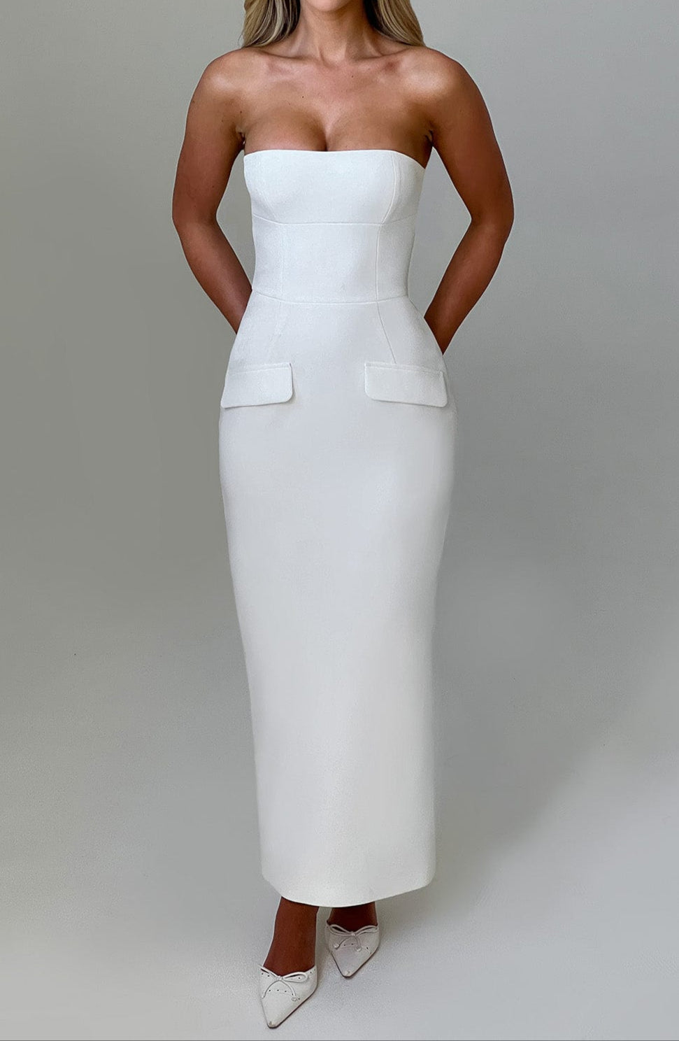Vanessa Midaxi Dress-Ivory