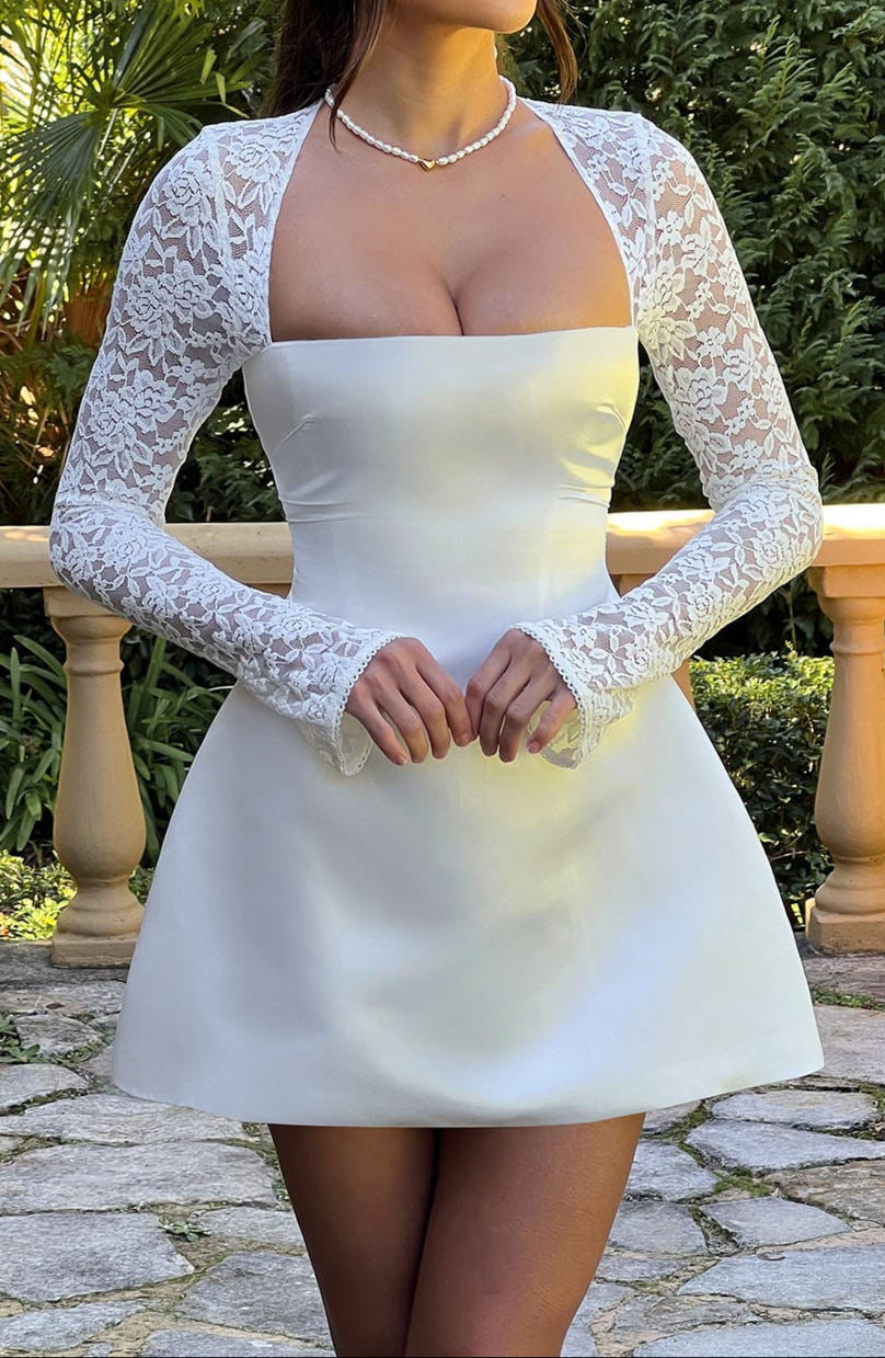 Clara Mini Dress - Ivory