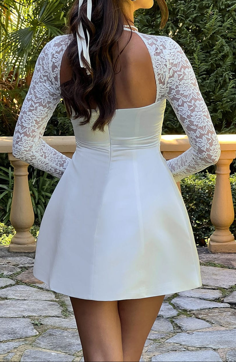 Clara Mini Dress - Ivory