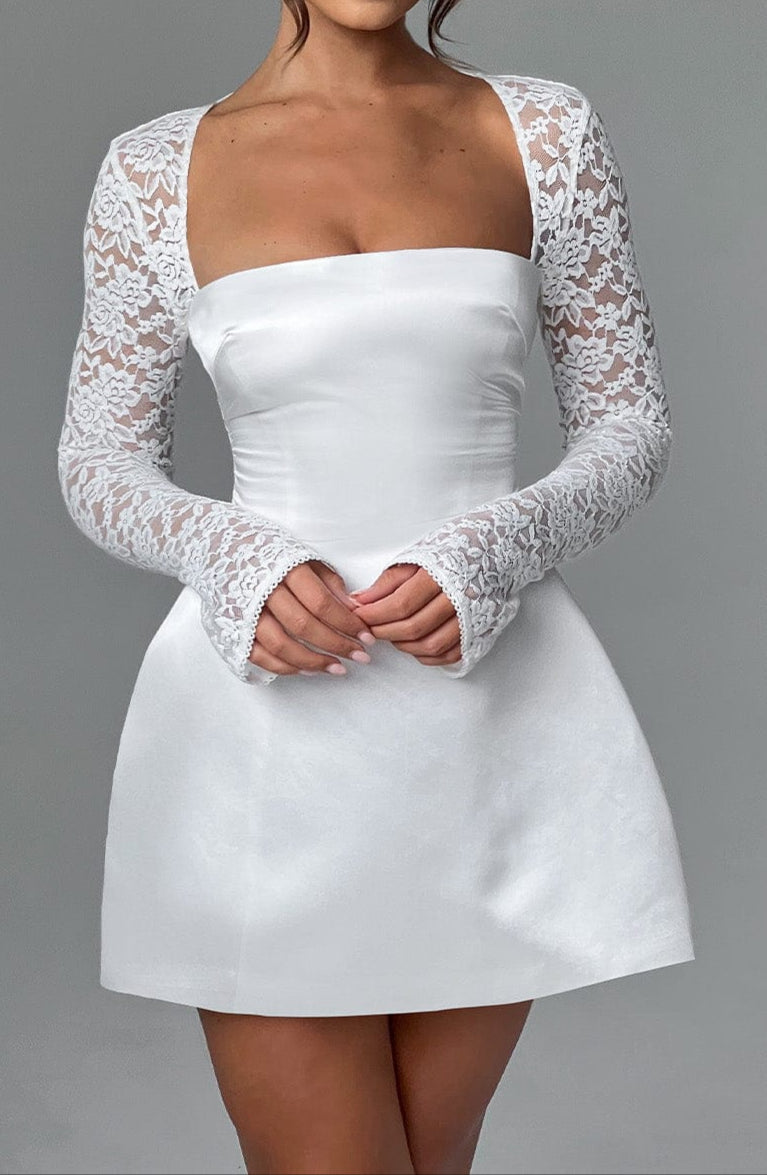 Clara Mini Dress - Ivory