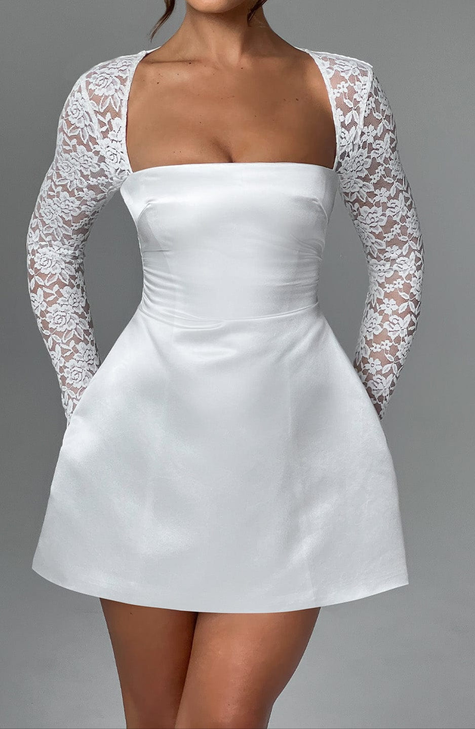 Clara Mini Dress - Ivory