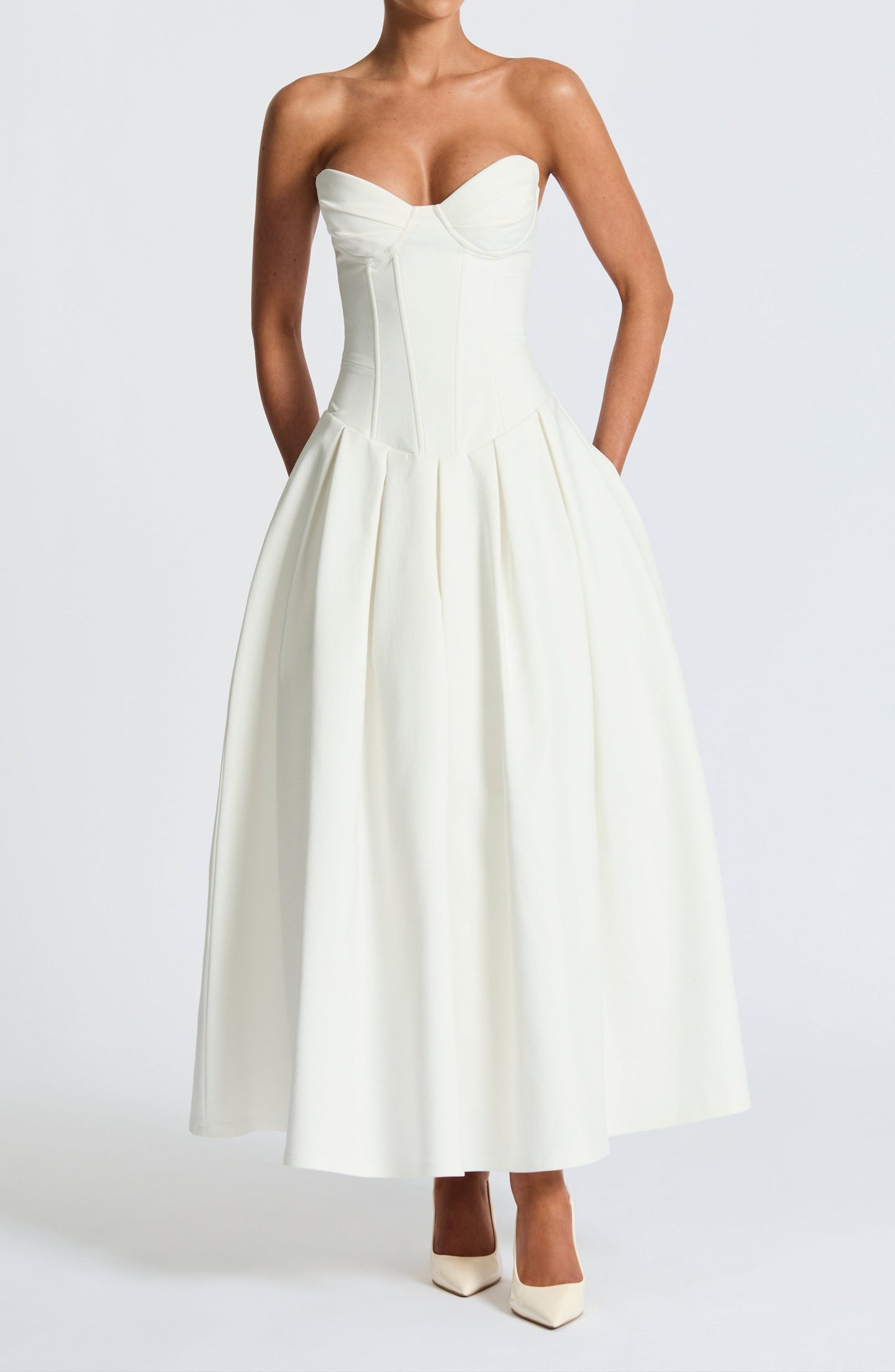 Amadea Midi Dress - Ivory