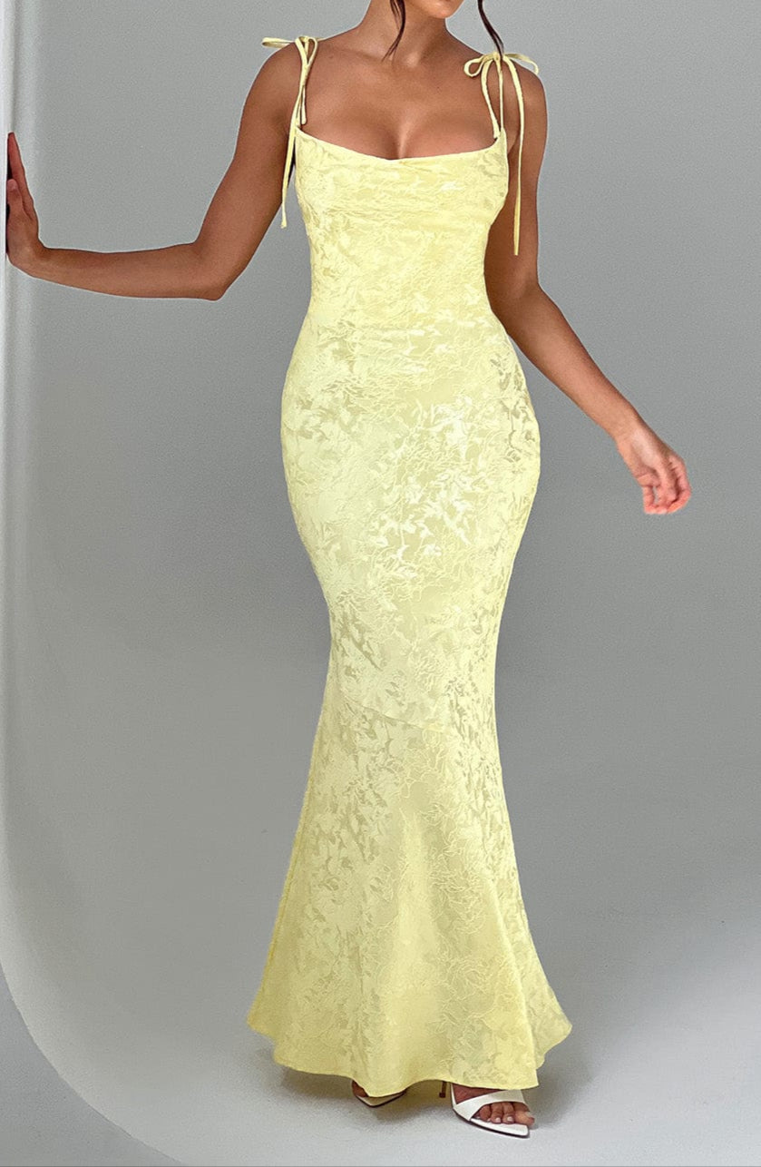 Gabriella Maxi Dress - Lemon