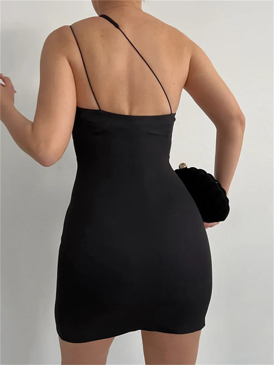 Wsevypo Summer New Wrapped Split Short Dress Cut Out Dresses