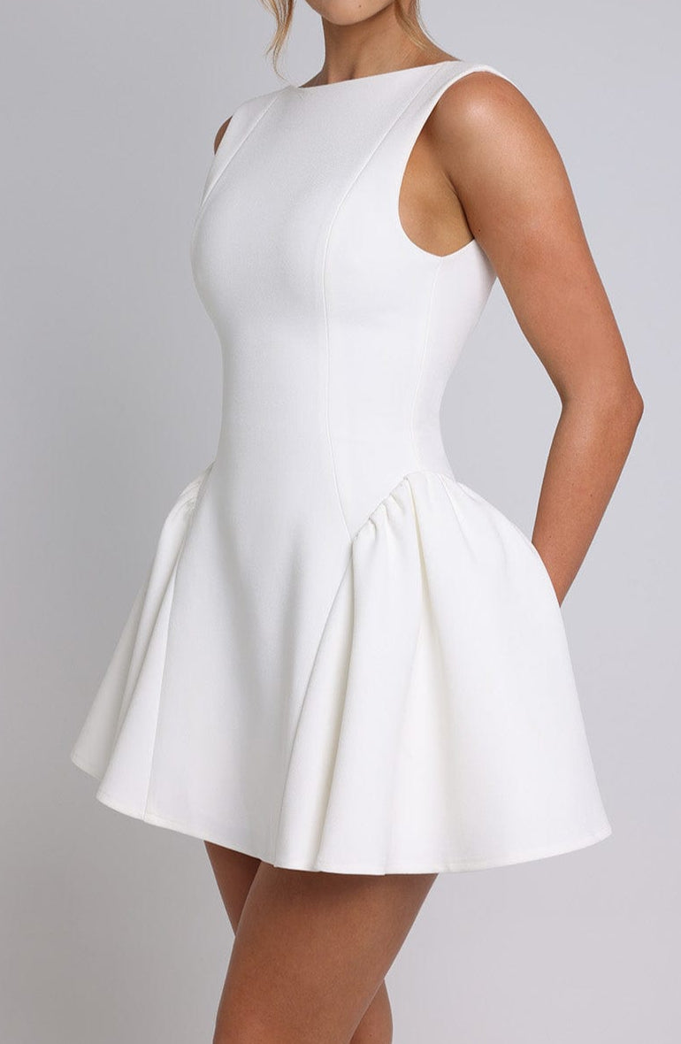 Luna Mini Dress-Ivory