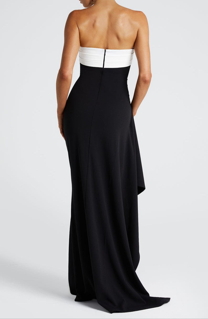 Aitana Maxi Dress - Black/White