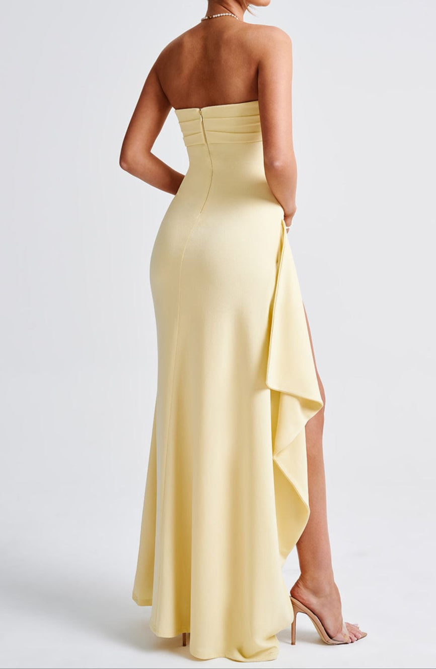 Noa Maxi Dress - Lemon